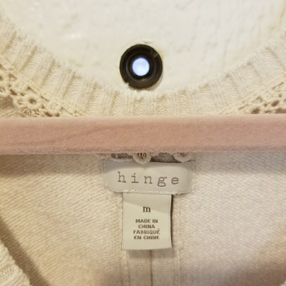 Hinge V Neck Sweater With Split Lower Back - image 4